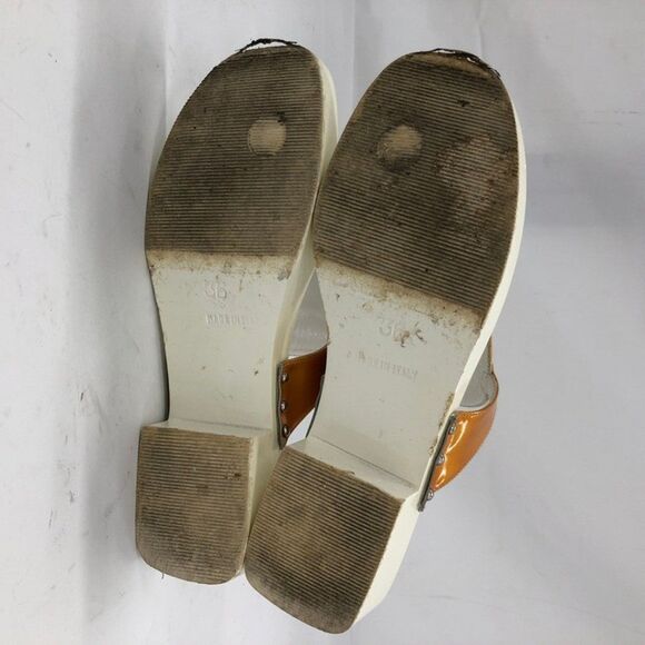 Gucci Y2K Gold Topaz Horsebit Platform Thong Sandals w/ Box Size EU 36/US 5.5 - Picture 6 of 11